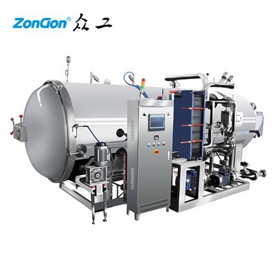 Rotační typ páry retort